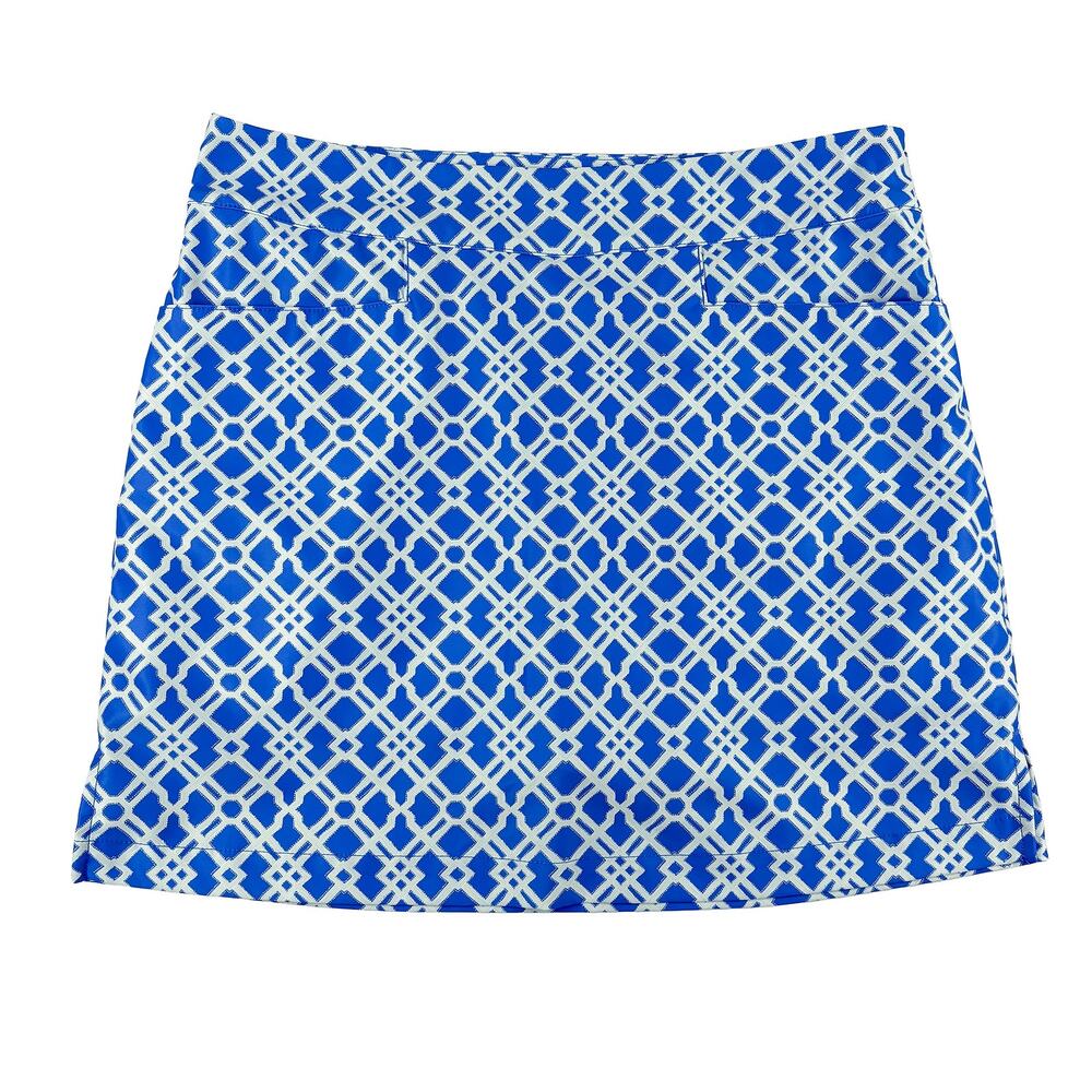 Vineyard Vines Golf Skort Womens 6 Blue Geometric Preppy Pickleball Tennis